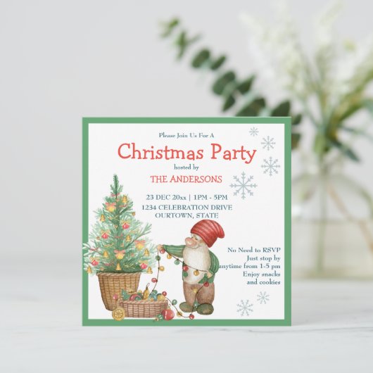 Invitation Fête de Noël (Debout devant)