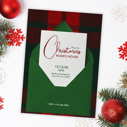 Invitation fête de Noël