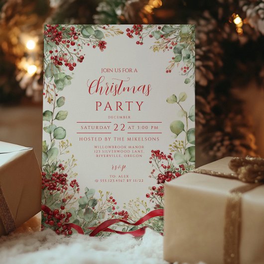 Invitation Fête de Noël