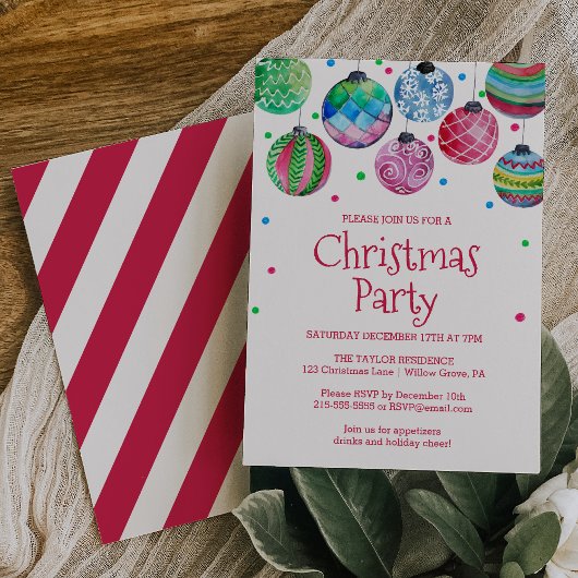 Invitation Fête de Noël