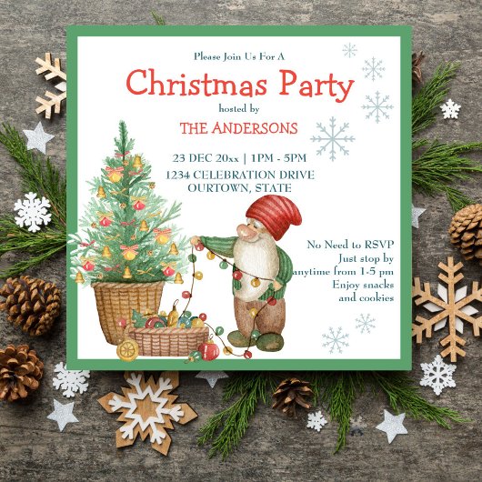 Invitation Fête de Noël