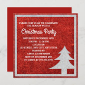 Invitation Fête de Noël (Devant / Derrière)