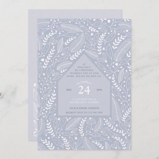 Invitation Fête de Noël (Devant / Derrière)