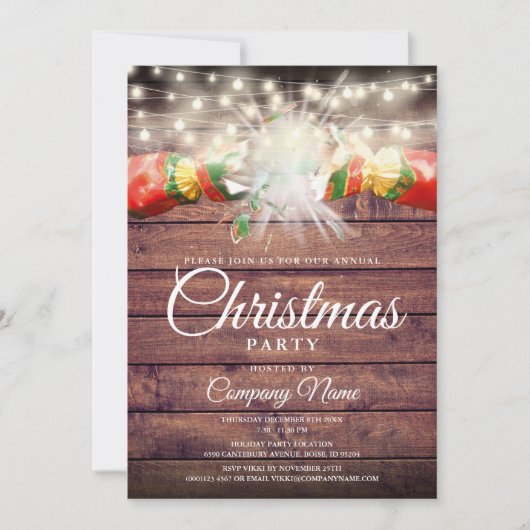 Invitation Fête de Noël (Devant)