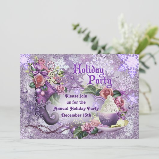 Invitation Fête de Noël (Debout devant)