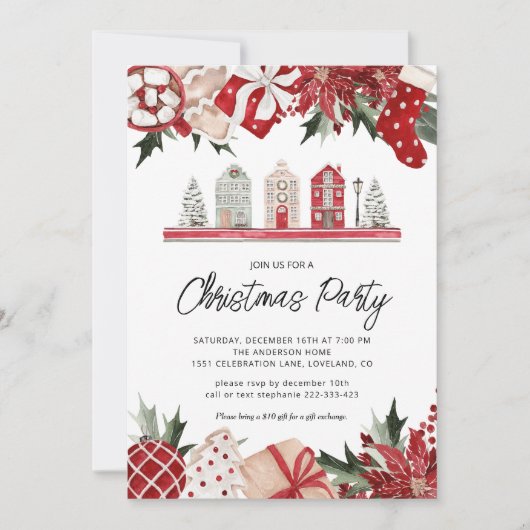 Invitation Fête de Noël (Devant)