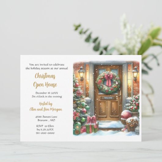 Invitation Fête de Noël (Debout devant)