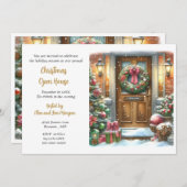 Invitation Fête de Noël (Devant / Derrière)