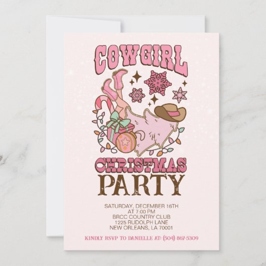 Invitation Fête de Noël (Devant)