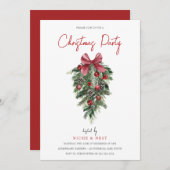 Invitation Fête de Noël (Devant / Derrière)