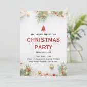 Invitation Fête de Noël (Debout devant)