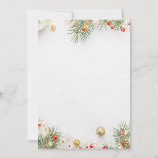 Invitation Fête de Noël (Dos)