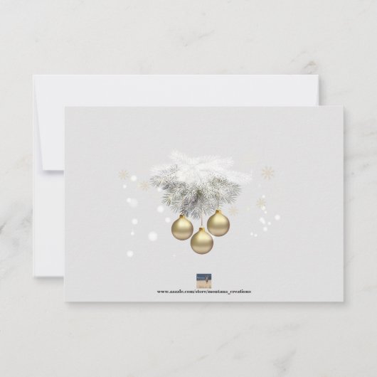 Invitation Fête de Noël (Dos)