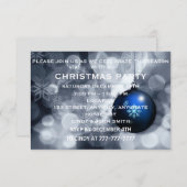 Invitation Fête de Noël (Devant / Derrière)