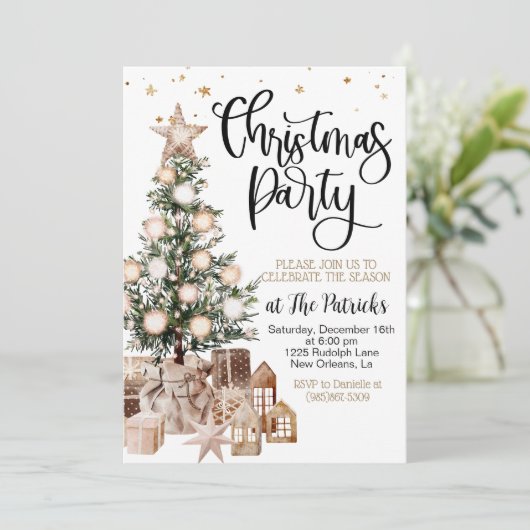 Invitation Fête de Noël (Debout devant)