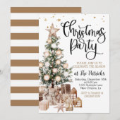 Invitation Fête de Noël (Devant / Derrière)