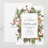 Invitation Fête de Noël (Devant / Derrière)
