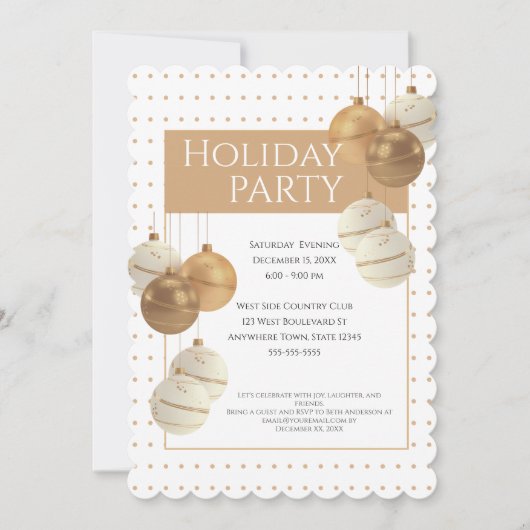 Invitation Fête de Noël (Devant)