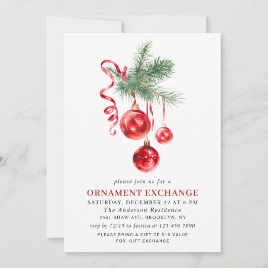 Invitation Fête de Noël (Devant)