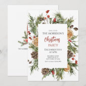 Invitation Fête de Noël (Devant / Derrière)