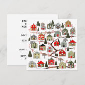 Invitation Fête de Noël (Devant / Derrière)