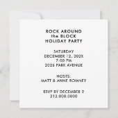 Invitation Fête de Noël (Dos)