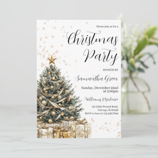 Invitation Fête de Noël (Debout devant)