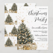 Invitation Fête de Noël (Devant / Derrière)