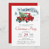 Invitation Fête de Noël (Devant / Derrière)