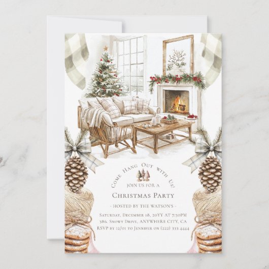 Invitation Fête de Noël (Devant)