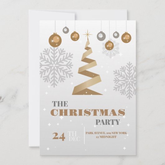 Invitation Fête de Noël (Devant)