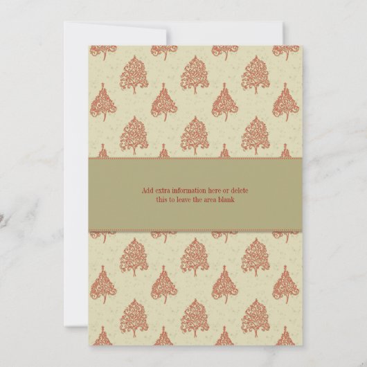 Invitation Fête de Noël (Dos)