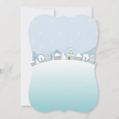 Invitation Fête de Noël 2 Anniversaire Père Noël Snowman DEUX (Dos)