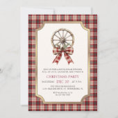 Invitation Fête de Noël à la campagne (Devant)