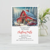 Invitation Fête de Noël à la ferme et au camion rouge  (Debout devant)