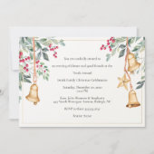 Invitation Fête de Noël à la main (Devant)