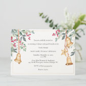 Invitation Fête de Noël à la main (Debout devant)