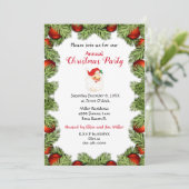 Invitation Fête de Noël à la maison de vacances (Debout devant)