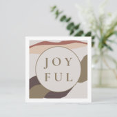 Invitation Fête de Noël Abstraite rétro (Debout devant)