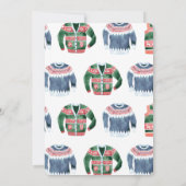 Invitation Fête de Noël, adorable, devenons moches (Dos)