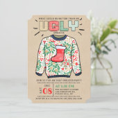 Invitation Fête de Noël affreuse (Debout devant)