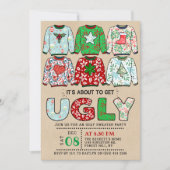 Invitation Fête de Noël affreuse (Devant)