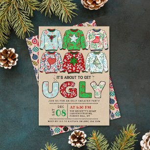 Invitation Fête de Noël affreuse