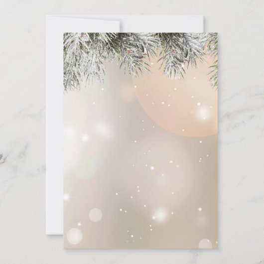 Invitation Fête de Noël affreuse (Dos)