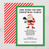 Invitation Fête de Noël amusante (Devant / Derrière)