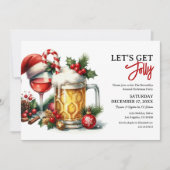 Invitation Fête de Noël : Amusons-nous bien (Devant)