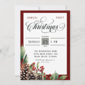 Invitation Fête de Noël annuelle (Devant)