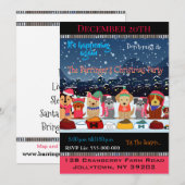Invitation Fête de Noël annuelle de Bow Wow (Devant / Derrière)