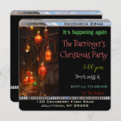 Invitation Fête de Noël annuelle des coups de chaleur (Devant / Derrière)