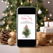 Invitation Fête de Noël Arbre de Noël